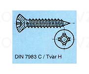 skrutky DIN 7983 C tvar H
